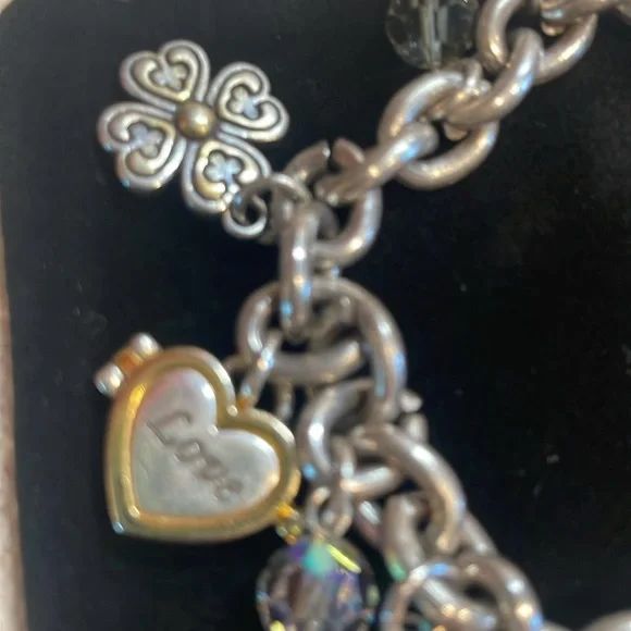 Brighton Retired 2006 Power of Pink Silver Charm Bracelet EUC - Picture 4 of 9